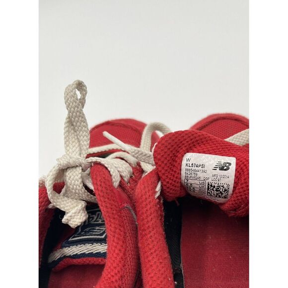 New Balance 574 Red White Navy Blue Toddler Shoes Size 7- KL574PSI Review Photos - Picture 6 of 9